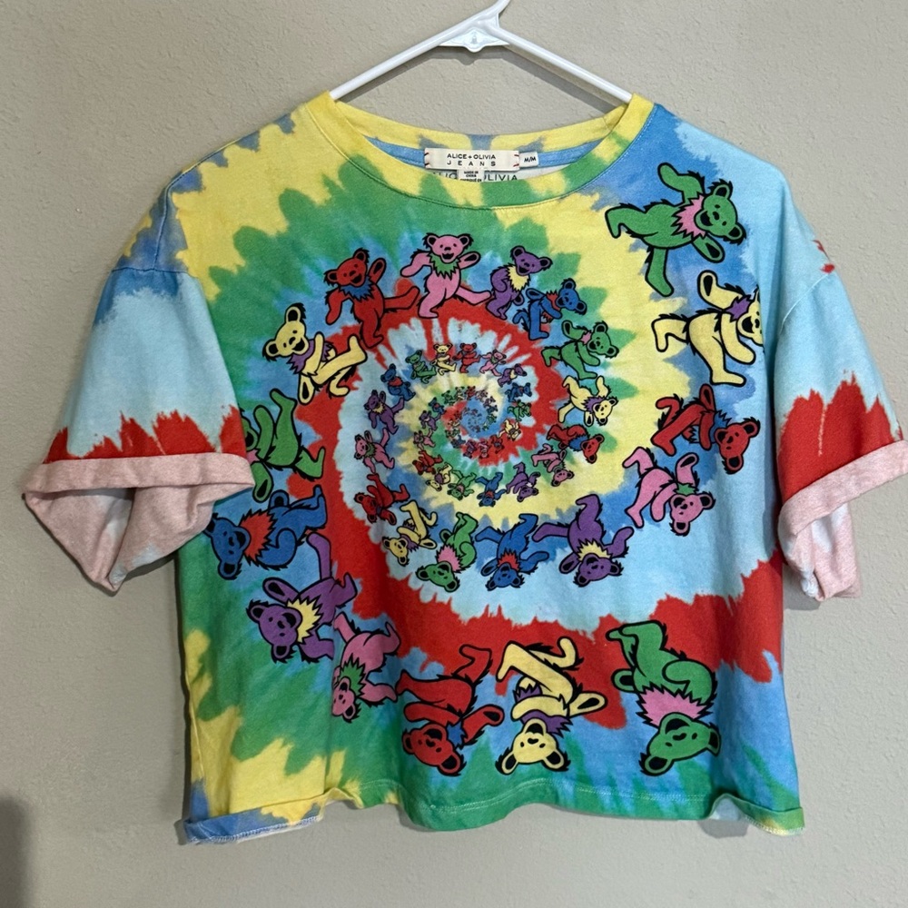 Alice & Olivia Grateful Dead Spiral Dancing Bears Size Medium